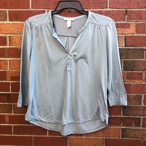 H&M top blueish grey color